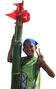 Enfant des rues de la fondation ANAK-Tnk pendant le camp d'été
